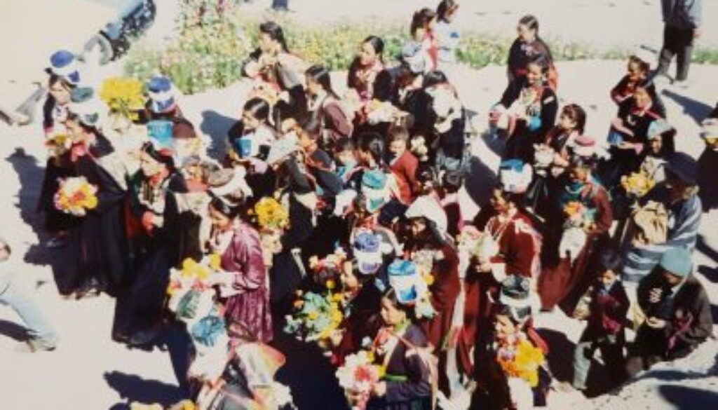 חגיגה טיבטית בצפון הודו